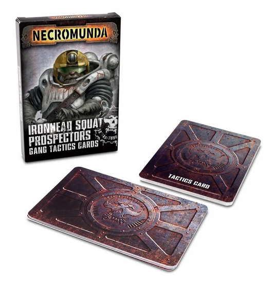 Games Workshop Necromunda Ironhead Squat Prospectors Gang Tactics Cards 301-04