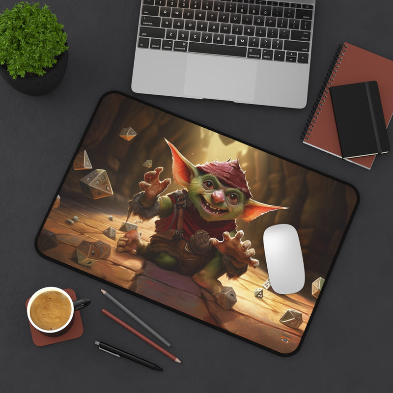 Load image into Gallery viewer, Design Series High Fantasy RPG - Dice Goblin #3 Neoprene Playmat, Mousepad for Gaming, RPGs, Card Games
