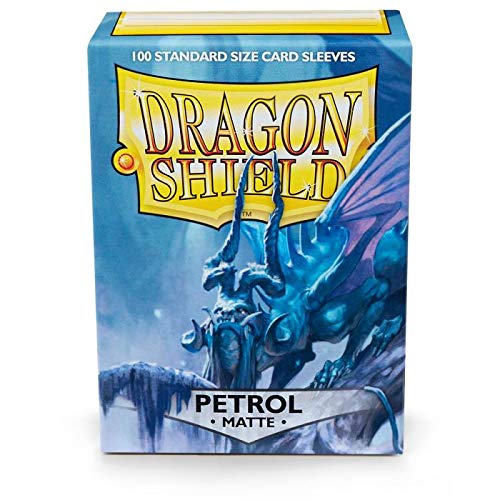 Load image into Gallery viewer, Arcane Tinmen Dragon Shield Deck Protective Sleeves for Gaming Cards, Standard Size (100 Sleeves), Matte Petrol
