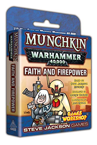 Load image into Gallery viewer, Munchkin Warhammer 40000 Faith and Firepower Expansion 112 More Munchkin Cards
