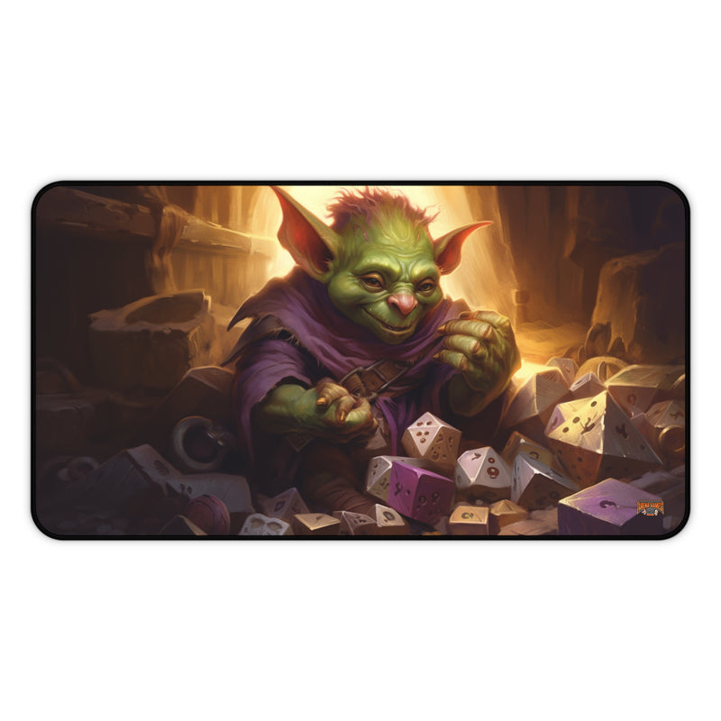 Load image into Gallery viewer, Design Series High Fantasy RPG - Dice Goblin #5 Neoprene Playmat, Mousepad for Gaming, RPGs, Card Games
