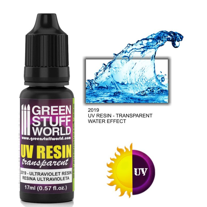 Green Stuff World for Models and Miniatures - UV Resin 17ml - Water Effect 2019