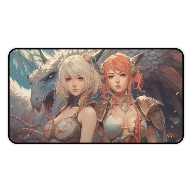 Load image into Gallery viewer, Design Series High Fantasy RPG - Female Adventurer #1 Neoprene Playmat, Mousepad for Gaming
