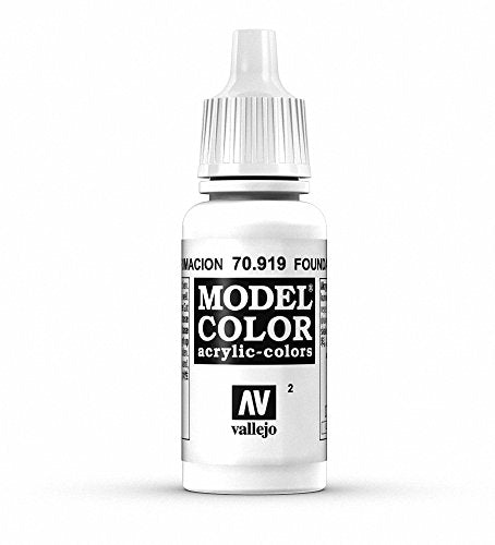 Vallejo Model Color Foundation White Paint, 17ml