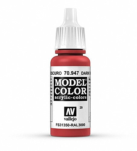 Vallejo Model Color Acrylic Paint, Vermillion