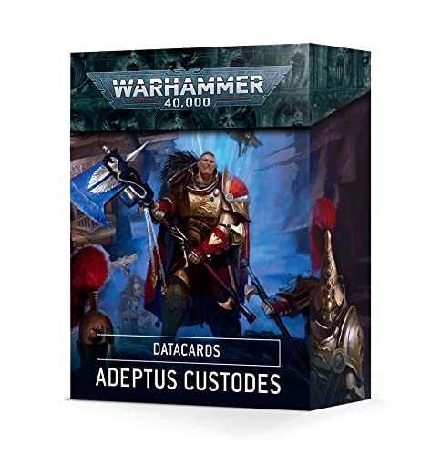 Games Workshop Warhammer 40k - Adeptus Custodes 9th Edition Datacards