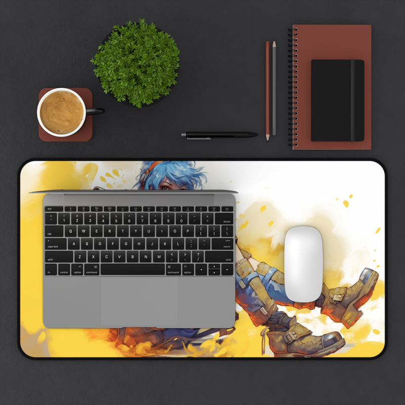 Load image into Gallery viewer, Design Series Sci-Fi RPG - Anime Punk FIghter #3 Neoprene Playmat, Mousepad for Gaming
