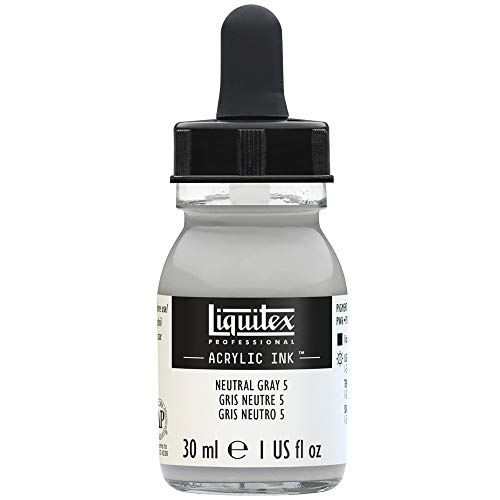 Liquitex Professional Acrylic Ink 1-oz jar, Gray, Neutral Grey 5