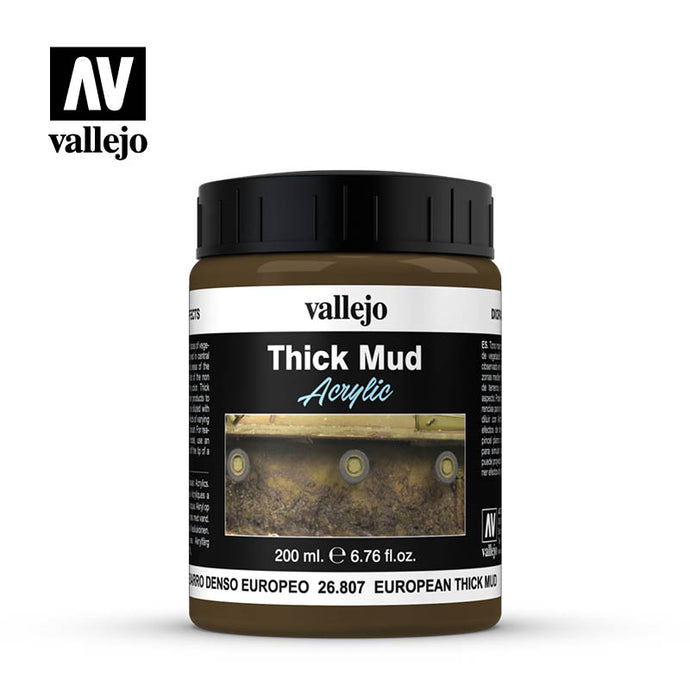 Vallejo European Thick Mud Model 200ml Paint Kit