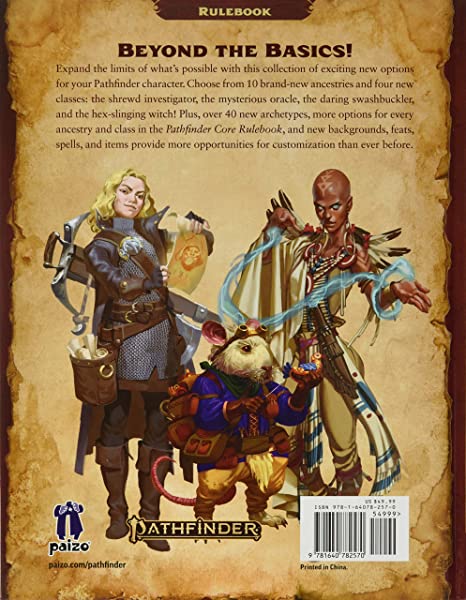 Pathfinder RPG: Advanced Player’s Guide (Second Edition) by Paizo