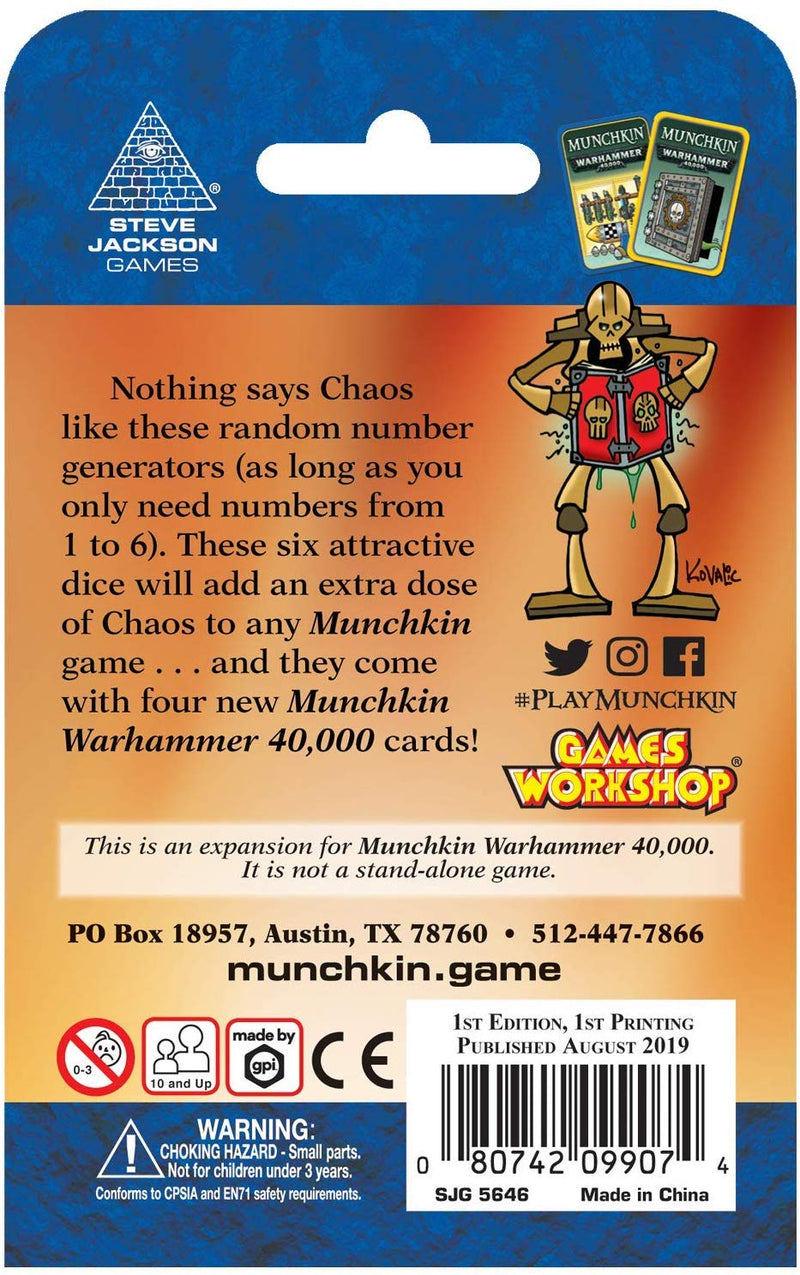 Load image into Gallery viewer, Munchkin Warhammer 40000 Chaos Dice
