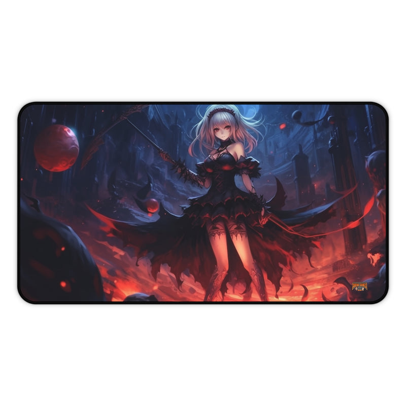 Load image into Gallery viewer, Design Series High Fantasy RPG - Female Adventurer #3 Neoprene Playmat, Mousepad for Gaming
