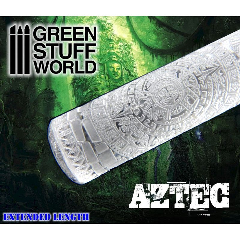 Load image into Gallery viewer, Green Stuff World Rolling Pin – Aztec 1397
