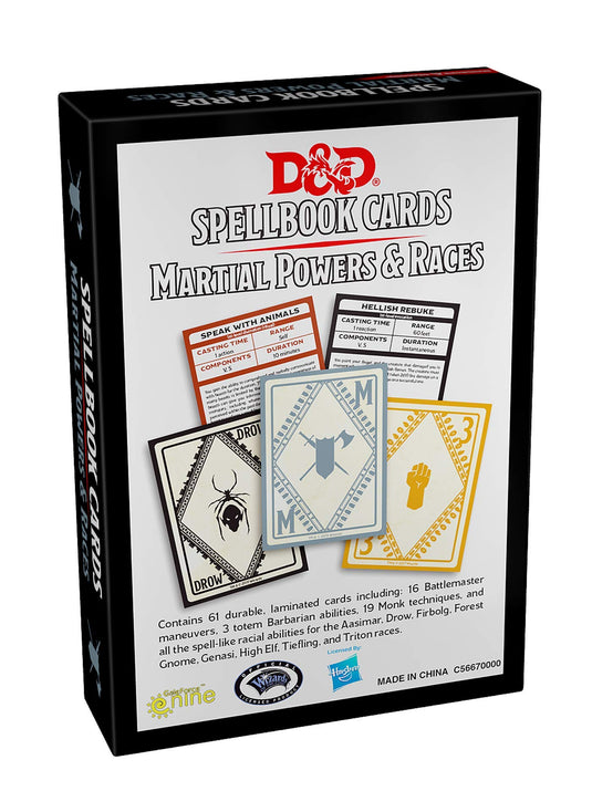 Gale Force Nine Dungeons & Dragons Spellbook Cards: Martial Deck GF973921