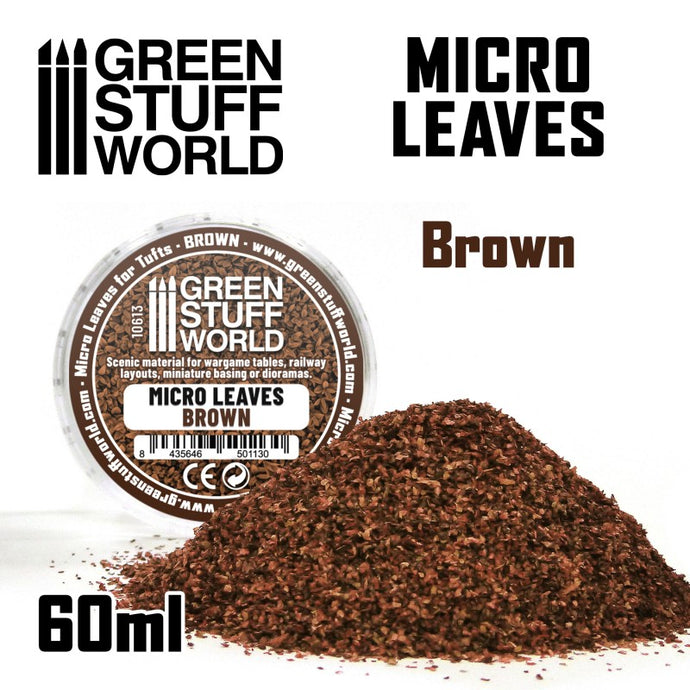 Green Stuff World– Micro Leaves - Brown Mix for Terrain 10613