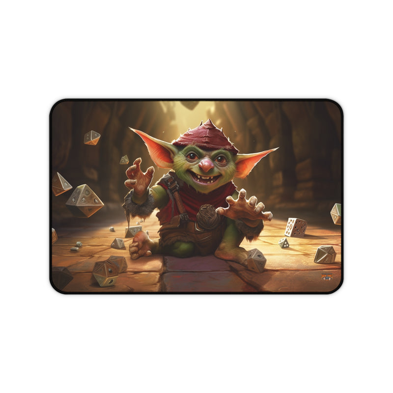 Load image into Gallery viewer, Design Series High Fantasy RPG - Dice Goblin #3 Neoprene Playmat, Mousepad for Gaming, RPGs, Card Games
