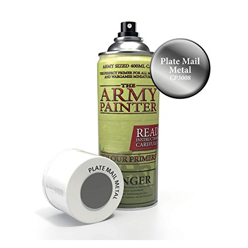 Load image into Gallery viewer, The Army Painter Primer Plate Mail Metal 400ml Acrylic Spray, Miniature Painting
