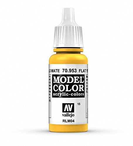Vallejo Model Color Acrylic Paint, Flat Yellow