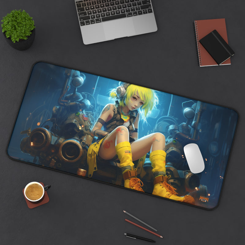Load image into Gallery viewer, Design Series Sci-Fi RPG - Anime Punk Fixer #3 Neoprene Playmat, Mousepad for Gaming

