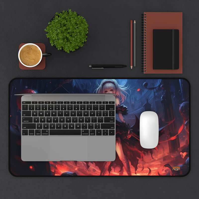 Load image into Gallery viewer, Design Series High Fantasy RPG - Female Adventurer #3 Neoprene Playmat, Mousepad for Gaming
