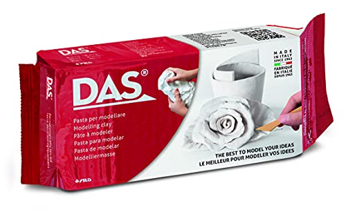 DAS Air-Hardening Modeling Clay, 1.1 Lb. Block, White Color (387000)