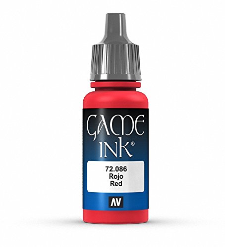 Vallejo Game Color Red Ink Paint, 17ml