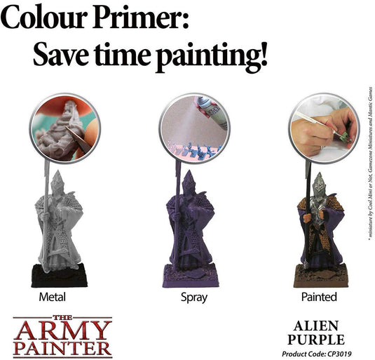 The Army Painter Alien Purple Spray Acrylic Color Primer for Painting Miniatures
