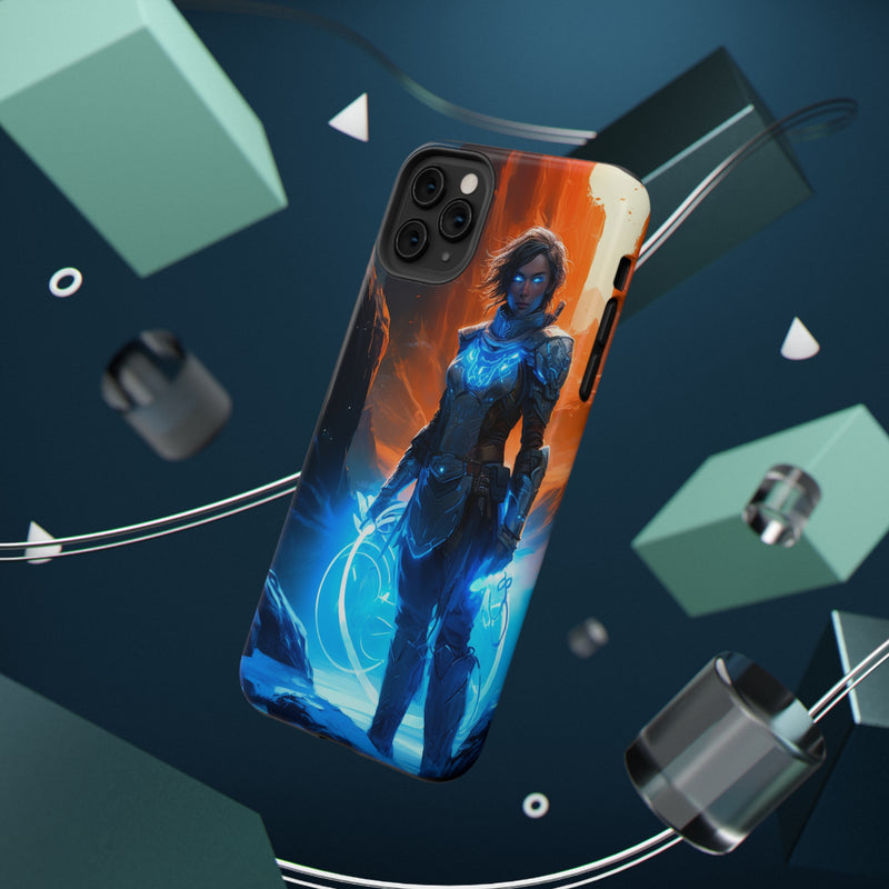 Load image into Gallery viewer, Fantasy Series Impact-Resistant Case for iPhone and Samsung Mobile Phones  - Female Mage Adventurer
