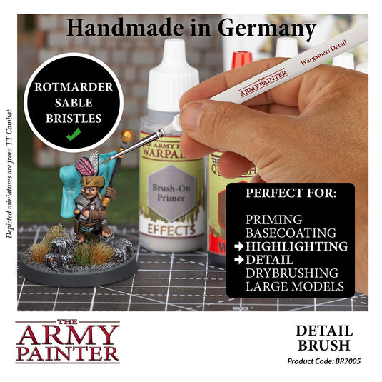 The Army Painter Wargamer Detail Brush for Wargaming Miniatures BR7005