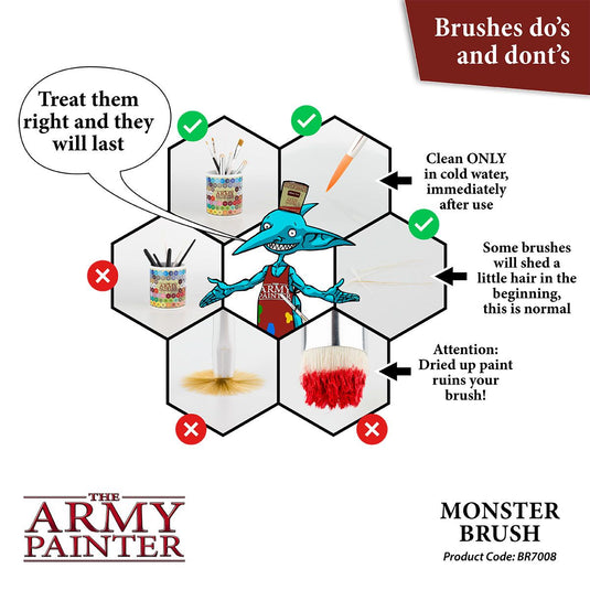 The Army Painter Wargamer: Monster Brush for Miniatures BR7008