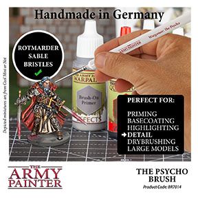 Load image into Gallery viewer, The Army Painter Wargamer Brush: The Psycho - Miniature Brush BR7014
