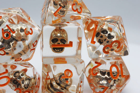Foam Brain Games Laughing Skull RPG Dice Set FBG2404 - Cobbco