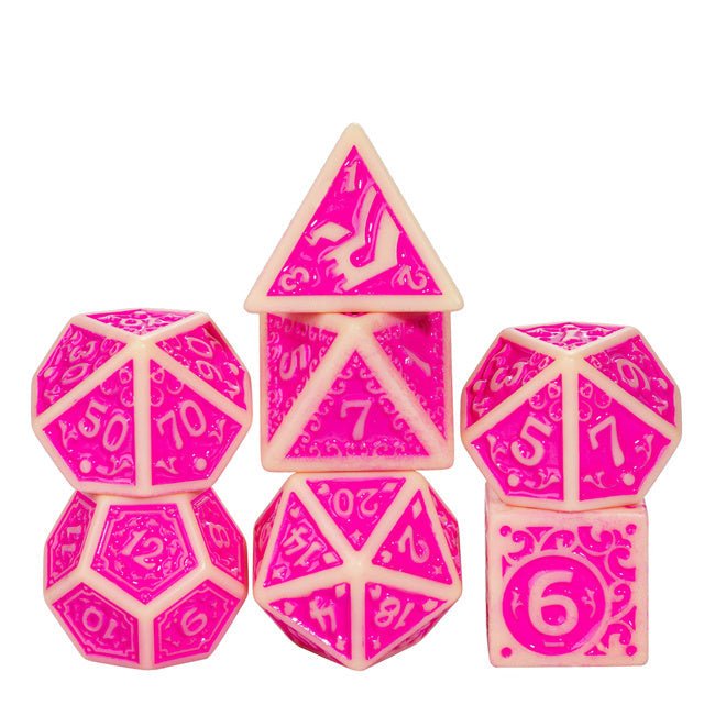 Load image into Gallery viewer, Foam Brain Games Fuscia Depths RPG Dice Set FBG2623 - Cobbco

