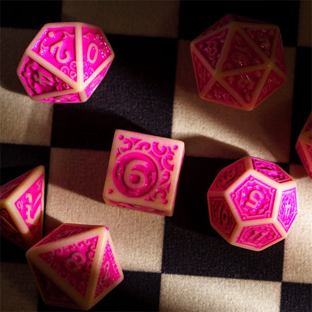 Load image into Gallery viewer, Foam Brain Games Fuscia Depths RPG Dice Set FBG2623 - Cobbco
