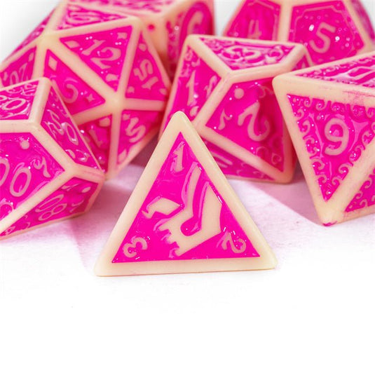 Foam Brain Games Fuscia Depths RPG Dice Set FBG2623 - Cobbco