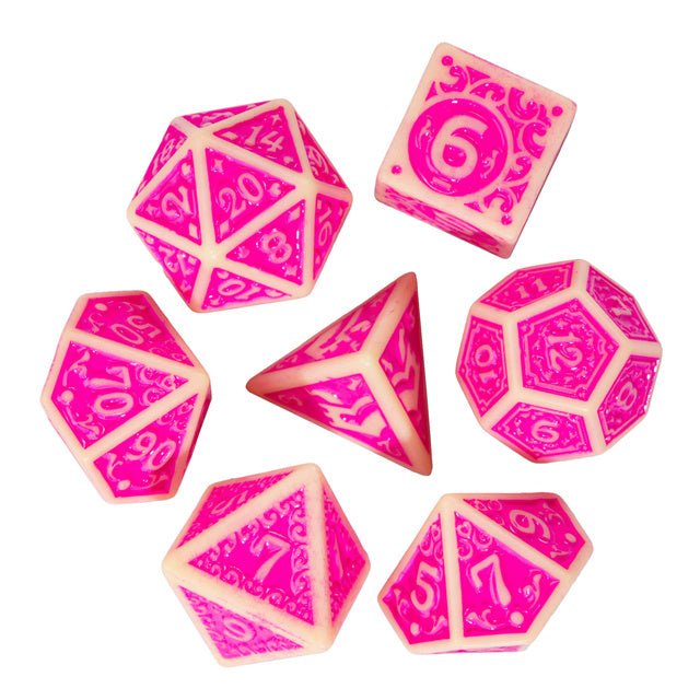 Load image into Gallery viewer, Foam Brain Games Fuscia Depths RPG Dice Set FBG2623 - Cobbco
