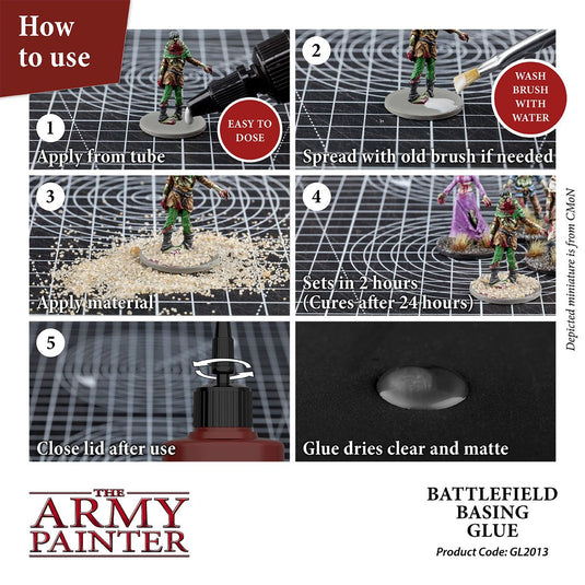The Army Painter Battlefield Basing Glue for Miniature Wargame Terrain 50ml