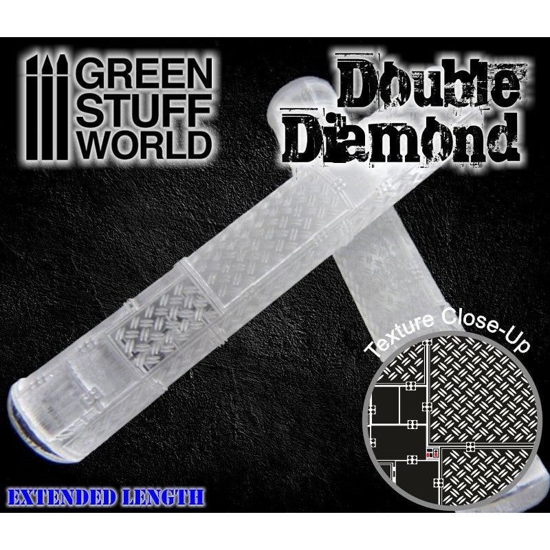 Load image into Gallery viewer, Green Stuff World Rolling Pin – Double Diamond 1164
