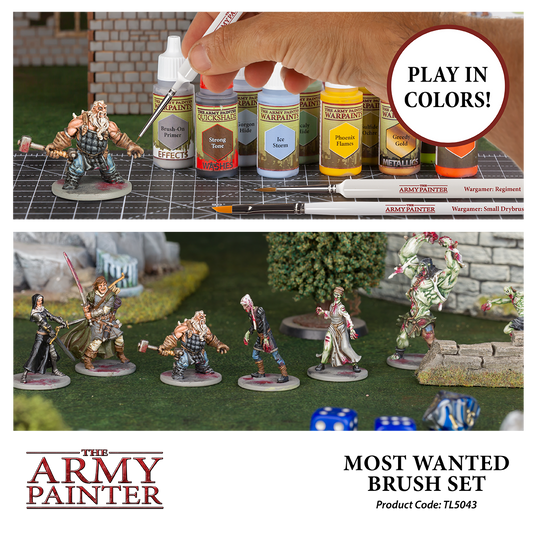 The Army Painter Most Wanted Brush Set: 3 Wargamer Brushes TL5043 - Cobbco
