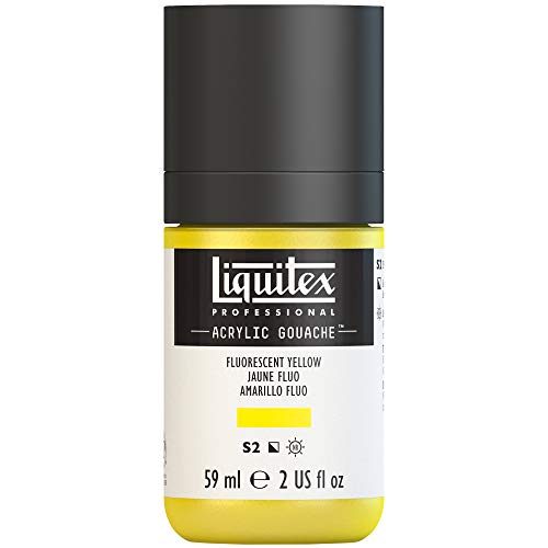 Liquitex Professional Acrylic Gouache 2-oz bottle, Fluorescent Yellow