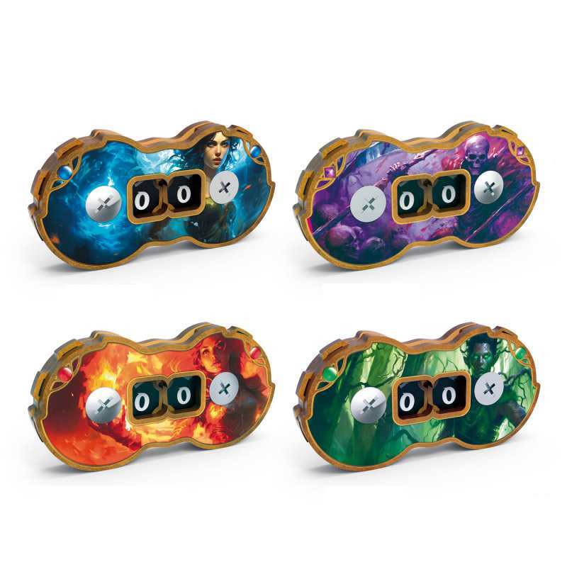 Load image into Gallery viewer, Green Stuff World Double Life Counters for Trading Card Games - MTG (Set x4) - Cobbco
