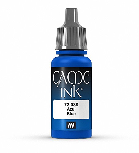 Vallejo Game Color Ink Blue Paint, 17ml