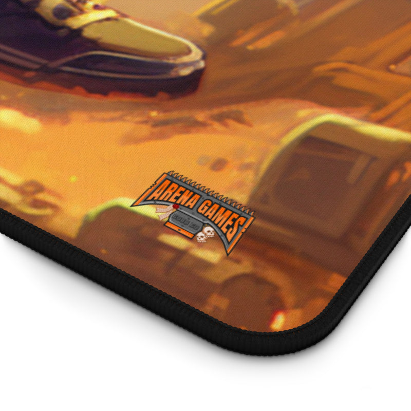 Load image into Gallery viewer, Design Series Sci-Fi RPG - Anime Punk Fixer #4 Neoprene Playmat, Mousepad for Gaming, Waifu and Weebs, Nerdy Gift Idea
