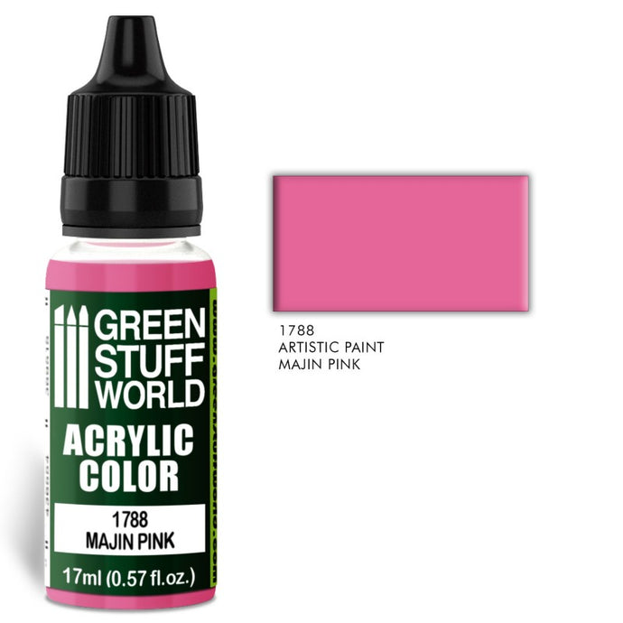 Green Stuff World – Acrylic Color Paint Majin Pink 1788  for Models and Miniatures