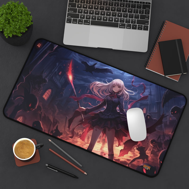 Load image into Gallery viewer, Design Series High Fantasy RPG - Female Adventurer #4 Neoprene Playmat, Mousepad for Gaming
