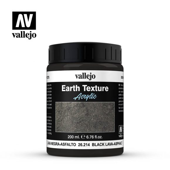 Vallejo Black Lava Paste, 200ml