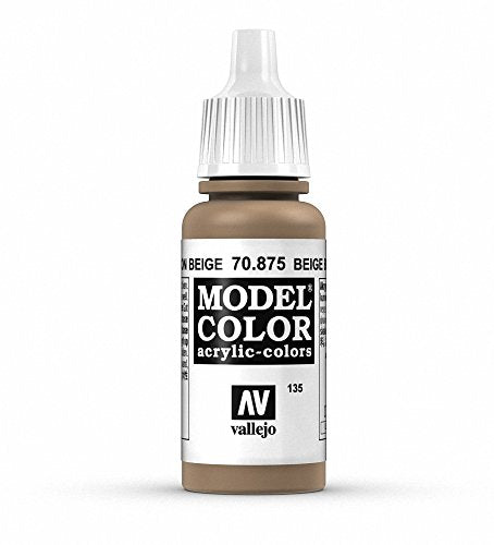 Vallejo Model Color Beige Brown Paint, 17ml