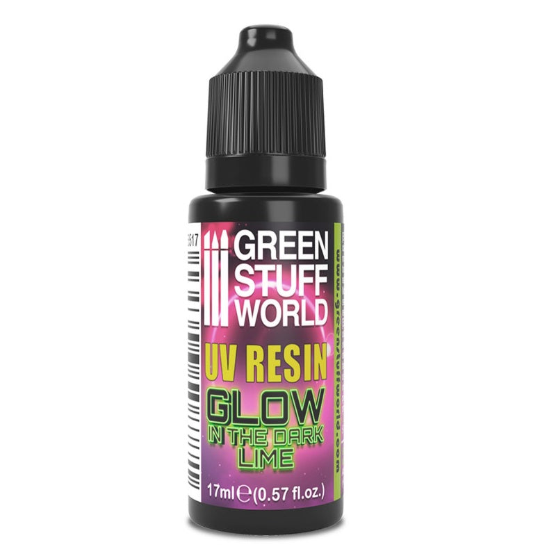 Load image into Gallery viewer, Green Stuff World for Models and Miniatures UV Resin - Glow in The Dark Lime 3517

