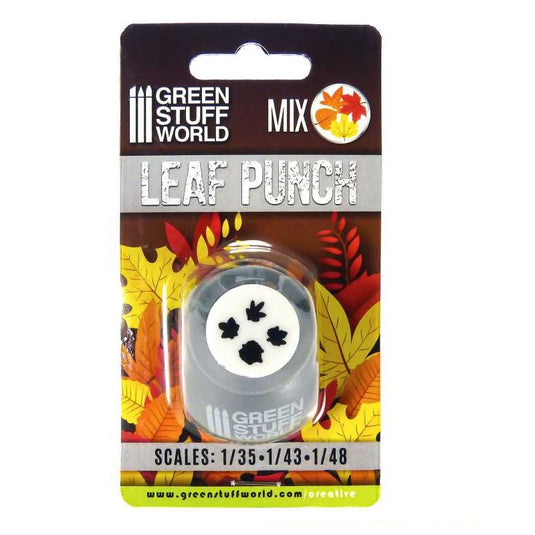 Green Stuff World Miniature Leaf Punch Gray 1300