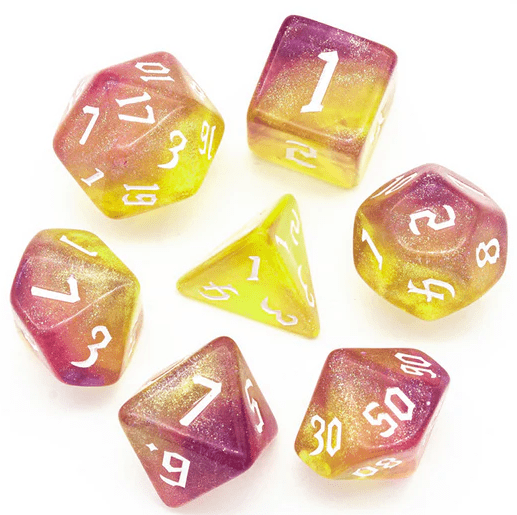 Foam Brain Games Twilight Elemental Polyhedral Dice Set - Cobbco